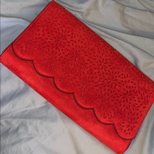 Red crossbody bag